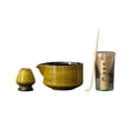 thumbnail image 4 of Juego de Matcha japonés para amantes del té con cuchara de té, tazón de Matcha con pico, Matcha Amarillo, 4 of 9