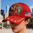 thumbnail image 5 of NIEWTR United States 250th Anniversary Hat USA 250th Anniversary Hat Adjustable Embroidery Patriotic Baseball Cap for Men Women(C,One Size), 5 of 9