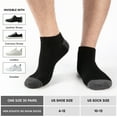 thumbnail image 3 of FLYRUN 30Pairs Mens No Show Socks Cushion Low Cut Breathable Socks for Men Value Packs, 3 of 10