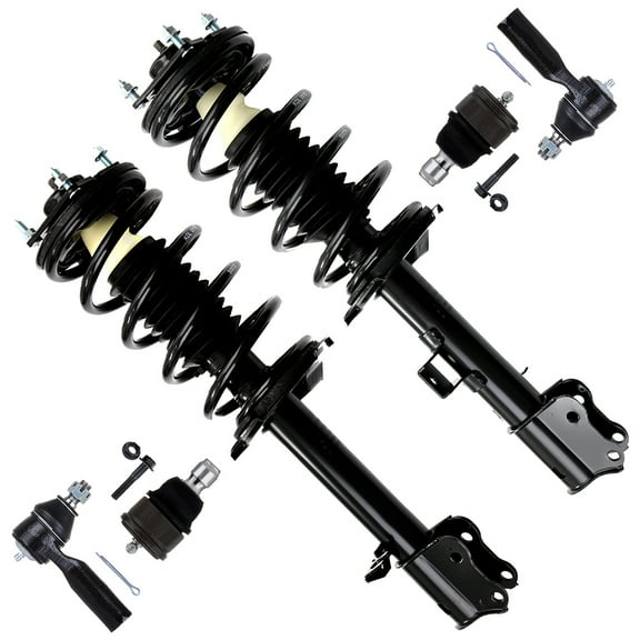 SCITOO 171594 171593 K80107 ES3631 Front Strut Spring Assembly Ball Joint Tie Rod End Fits 2001 2002 2003 2004 2005 2006 2007 for Ford Escape