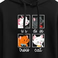 thumbnail image 3 of Disney Classics - Cats & Dogs - Un Deux Trois Cat - Juniors Cropped Pullover Hoodie, 3 of 5