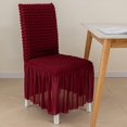 thumbnail image 5 of Oiur Chair Cover Color Banquet Chair Wear Resistant Super Soft Non-Fading Solid Slipcover Stretch Wedding Chair Protector, 5 of 15