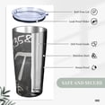 thumbnail image 3 of 20 oz Insulated Stainless Steel Tumbler Mug Mathematics with Lid Straw and Straw Brush Drinking Cups for coffee, Car, Home, Office, Travel, Party, 3 of 6