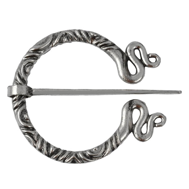 Broche de anillo ss Broche Prenda Pin de chal Plata antigua 3