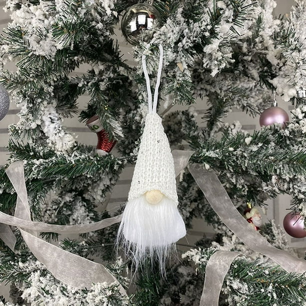 Xihbxyly Colgante de Gnomo Navideño, Adorno de Anciano Sin Rostro, Diseño Artesanal de Lana, Adorable Decoración Navideña, Accesorio para Colgar En El Árbol de Navidad, Decoración Festiva para El Hog