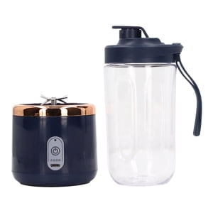 Mini Mélangeur, USB Chargement PCTG ABS 300ml Capacité Mélangeur Portable Classe alimentaire pour bleu fruit, 6Blades, Couvercle