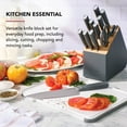 thumbnail image 4 of KitchenAid Classic 12-Piece Japanese Steel Knife Block Set with Built-in Knife Sharpener, Charcoal Gray, 4 of 11