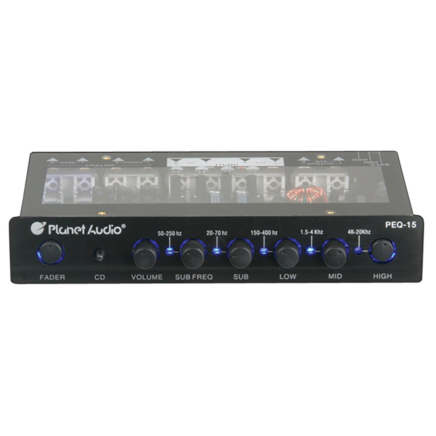 Taramps DSP Pro 2.4S witte crossover volledig digitaal signaal auto audioprocessor en equalizer met sequencer 15-bands grafische equalization 12 vooraf ingestelde EQ, extern signaal, uitlijning, 2