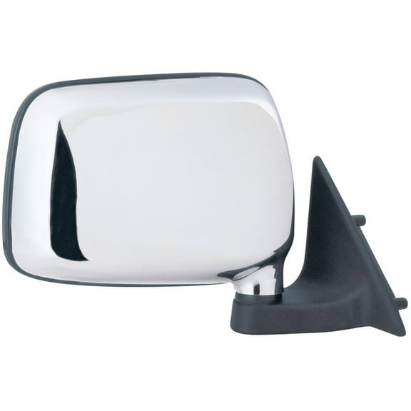 66005M - Fit System Passenger Side Mirror for 86-93 Mazda Pick-Up, chrome, foldaway, Manual Fits select: 1986-1987 MAZDA B2000, 1987-1993 MAZDA B2200