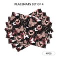 thumbnail image 2 of Placemats Set Of 4 / 6, Butterflies1 Placemats For Dining Table Indoor/Outdoors Heat Resistant Washable Placemats 18" X 12", 2 of 8