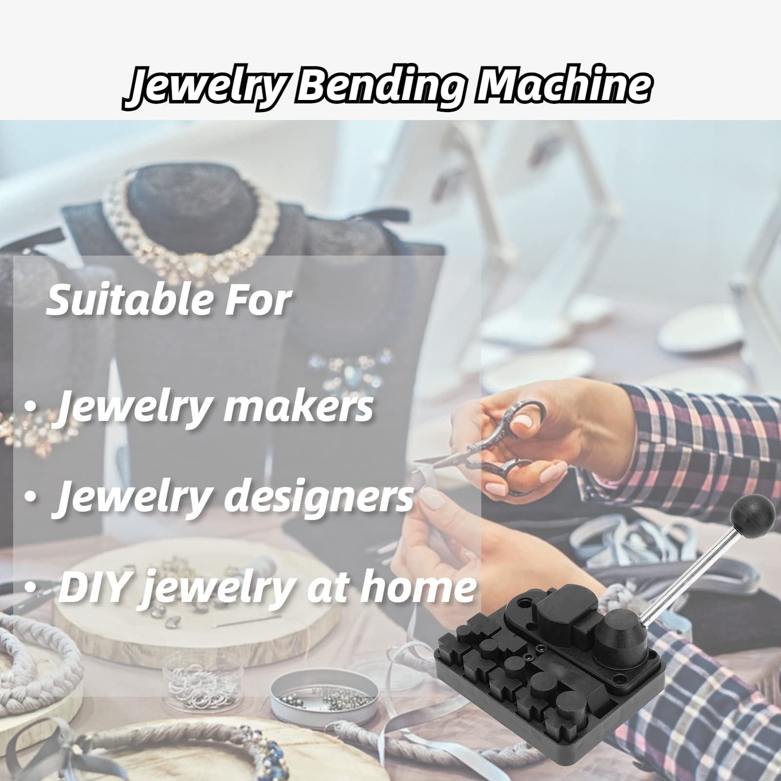 Ring Bender Tool For Spoon Rings ,Ring Bending Tool Set,Jewelry Bending Machine Set Multifunctional Rings Earrings Bending Tools Jewelry Making Tool
