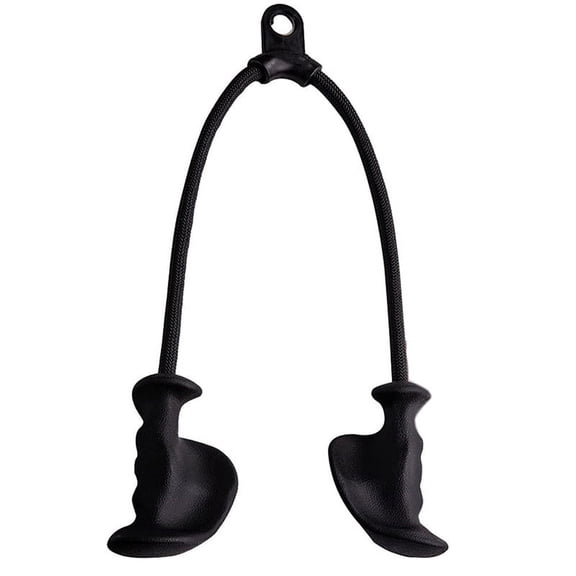 Ergonomic Triceps Rope Pull Down with Anti-Slippery Natural Rubber Grip for More Muscle Fibers-Gym Rope for Downs