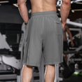 thumbnail image 3 of toraway Men Spring And Summer Casual All Solid Color Fashion Trousers Loose Beach Pants L, 3 of 3