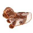 thumbnail image 1 of HEVIRGO Chien Chiot Imperméable Veste Imperméable Imperméables Boutons Transparents Capuche Manteau, 1 of 11