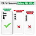 thumbnail image 2 of Galaxy S22 Ultra Case, Samsung S22 Ultra Case with HD Screen Protector, [Military-Grade] Magnetic Ring Holder Kickstand Shockproof Protective Phone Case for Samsung Galaxy S22 Ultra, Black, 2 of 13