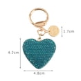 thumbnail image 2 of Visland Key Chain Shiny Full Rhinestone Sparkling Multi-purpose Reusable Gift Accessories Metal Heart Shaped Car Keychain Handbag Pendant Keyring for Wallet, 2 of 4