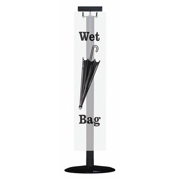 Tensator Wet Umbrella Bag Holder,Floor Standing 5239133SUS