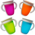 thumbnail image 2 of Vasos de aprendizaje para bebés, vaso a prueba de derrames con asas, vaso mágico 360, vaso a prueba de derrames, 6 meses en adelante, aprendizaje para bebés (naranja) Rojo Verde Cocina, Decoración y Otros, 2 of 4