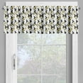 thumbnail image 4 of Ambesonne Geometric Valance & Curtain, Triangles and Stripes, 55"x24", Beige Black White, 4 of 6