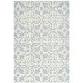thumbnail image 2 of SAFAVIEH Cambridge Kimberly Geometric Wool Area Rug, Light Blue/Ivory, 4' x 6', 2 of 7