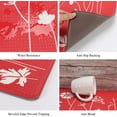 thumbnail image 5 of Kitchen Rug Anti Fatigue, Non Skid Cushioned Comfort Standing Kitchen Mat Waterproof and Oil Proof Floor Runner Mat, Easy to Clean, 17"x59", Red, 5 of 6