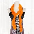 thumbnail image 4 of Bufanda de plumas sexy para mujer, accesorio de disfraz, decoraciones largas naranja, 4 of 9