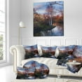 thumbnail image 3 of Designart Forest River in the Spring - Landscape Photo Throw Pillow - 18x18, 3 of 5