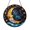 Acrylic 3.5 Inch, variant on Round Crescent Moon Star Glass Suncatcher Window Decor, Cosmic Night Ornament Gift for Home