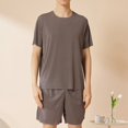 thumbnail image 2 of ZVNAΖH Mens Pajamas Set, Oversized Mens Lounge Set Sleepwear Homewear, Super Soft Comfty, 2 of 3