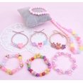 thumbnail image 4 of 24 cuentas de cuadrícula de acrílico para niños, juguete educativo, bolsa de material hecho a mano, collar de cuentas para niña, pulsera, 4 of 5