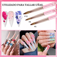 thumbnail image 2 of 6 Pinceles Acrílico Para Uñas, 6,8,10,12,14,16 ROSA, 2 of 5