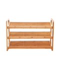 thumbnail image 1 of New Ridge Home Goods HX-710382 Natural Bamboo 3-Tier Shoe Rack Shoe Tower Shelf Storage Organizer Cabinet, 1 of 1