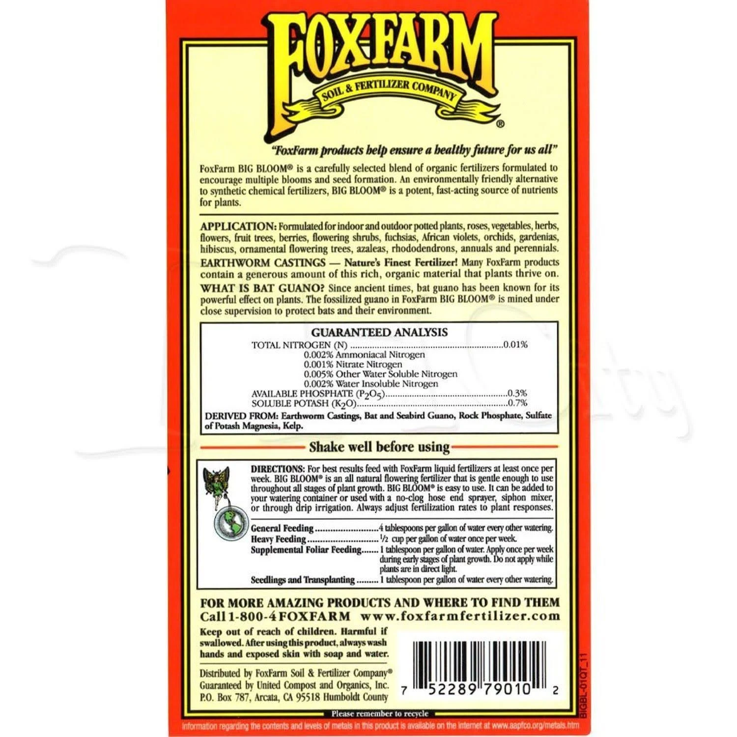 Fox farm big bloom deals