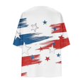 thumbnail image 5 of Wiyuqeen Cardigans Rouges Blancs et Bleus Femmes Manches Courtes 4 Juillet Couverture Ouverte devant en Chiffon Léger Cardigans Cadeaux pour le Jour du Souvenir, 5 of 5