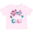 thumbnail image 3 of Inktastic I Love My Gigi Pink and Blue Fox with Hearts Boys or Girls Toddler T-Shirt, 3 of 5