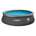 thumbnail image 1 of Funsicle 12' x 36" QuickSet Inflatable Ring Top Outdoor Above Ground Pool w/Pump, 1 of 6