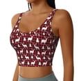 thumbnail image 2 of Fotbe Christmas And New Year Sujetador Deportivo Largo sin Aros para Mujer con Almohadillas y Soporte Medio, Transpirable y Absorbente, Camiseta Tipo Chaleco o Tank Top-XX-Large, 2 of 8