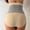 Beige, variant on Shapewear Shorts for Women High Waisted Belly Tightening with Snap Closure and Boning Seamless Sculpting Panty for Tummy Control and Body Shaping