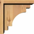 thumbnail image 3 of 7 1/2"W x 10"D x 10"H Mediterranean Smooth Corbel w/Backplate, Western Red Cedar, 3 of 9