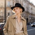 thumbnail image 6 of Clossjun Womens Western Cowboy Hats Studded Pinched Cowgirl Caps Wide Brim Fedoras Beanies with Belt Buckle Party Outdoor Activity Head Wear, 6 of 6