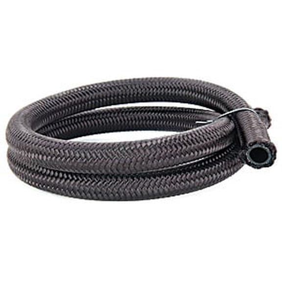 JEGS 110921 Pro-Flo 350 Braided Hose -8 AN Length: 6 ft Lightweight Black Nylon