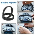 thumbnail image 3 of Pool Cleaner Tire Track Replacement, 2 Pcs Pool Cleaner Tire Track Long Lasting Quick Installation Heavy Duty  for MX6 MX6 Elite, 3 of 7