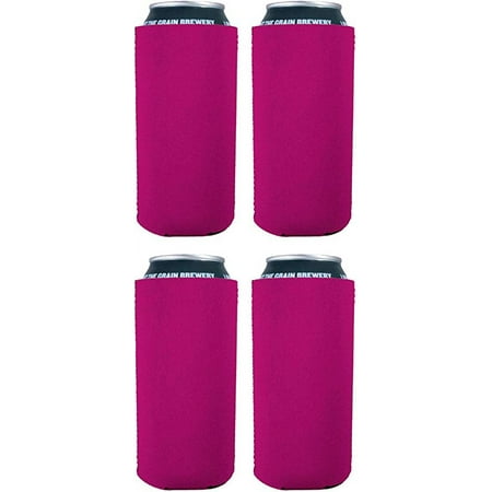 

Blank Neoprene Collapsible 16 oz. Can Coolie (4 Pack Magenta)