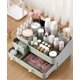 thumbnail image 3 of Makeup Organizer, Large Capacity Desk Organizer with Drawers for Cosmetics, Lipstick, Jewelry, Skin Care, Bedroom and Bathroom Worktops - Large Green, 3 of 4