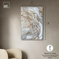 thumbnail image 5 of Parchment Tide Canvas Elegant Gold Abstract by Art Remedy, Silver Frame, 30" x 45", 5 of 7