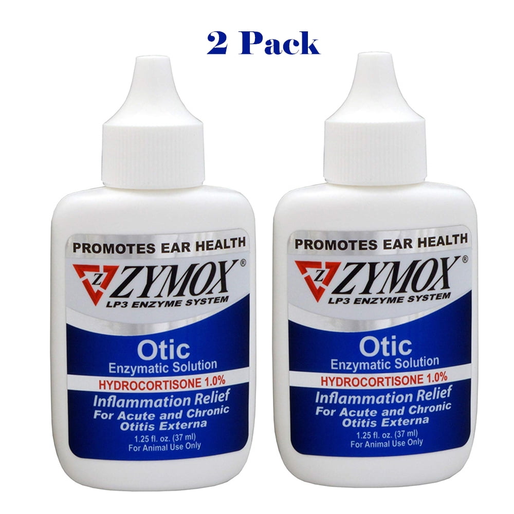 ZYMOX OTIC 1.25 fl.oz 1.0 Hydrocortisone Dog Cat Ear Drops Solution