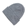 thumbnail image 5 of KKBOTIVE Adult Winter Hat - Beanie for Men Women Cuffed Thick Knitted Unisex Solid Color Winter Hats Beanies Fashion Cap Light Gray One Size, 5 of 5