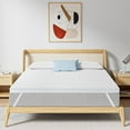 thumbnail image 2 of Maxzzz 3 Inch Full Size Firm Gel-Infused Memory Foam Mattress Topper - Extra Firm Bed Topper for Back Pain Relief Enhanced Cooling Pad with Skin-Friendly Removable Rayon Cover, CertiPUR-US Certified, 2 of 7