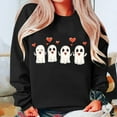 thumbnail image 3 of Oversized Sweatshirt for Women Halloween Sweatshirt Funny Halloween Graphic Crewneck Pullover Cute Ghost Sweater, 3 of 3