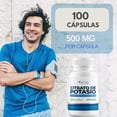 thumbnail image 3 of Citrato De Potasio 500mg Naima 100 Capsulas Alta Absorción Sin Sabor, 3 of 9